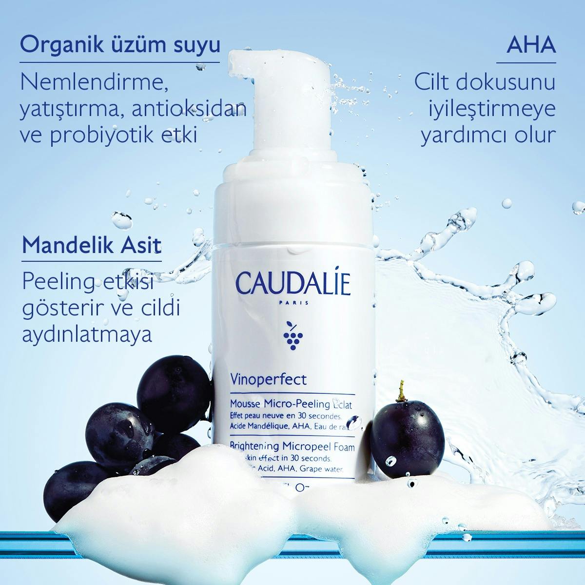 Vinoperfect Işıltı Verici Mikro Peeling Temizleme Köpüğü