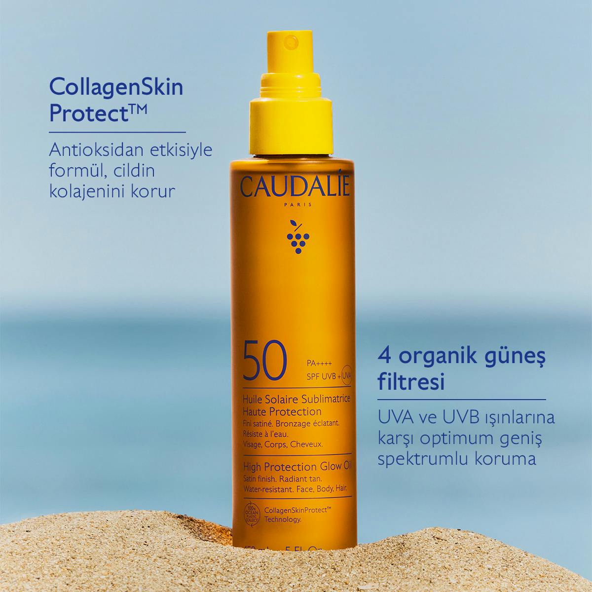 Yüksek Koruma Sağlayan Güneş Yağı SPF50