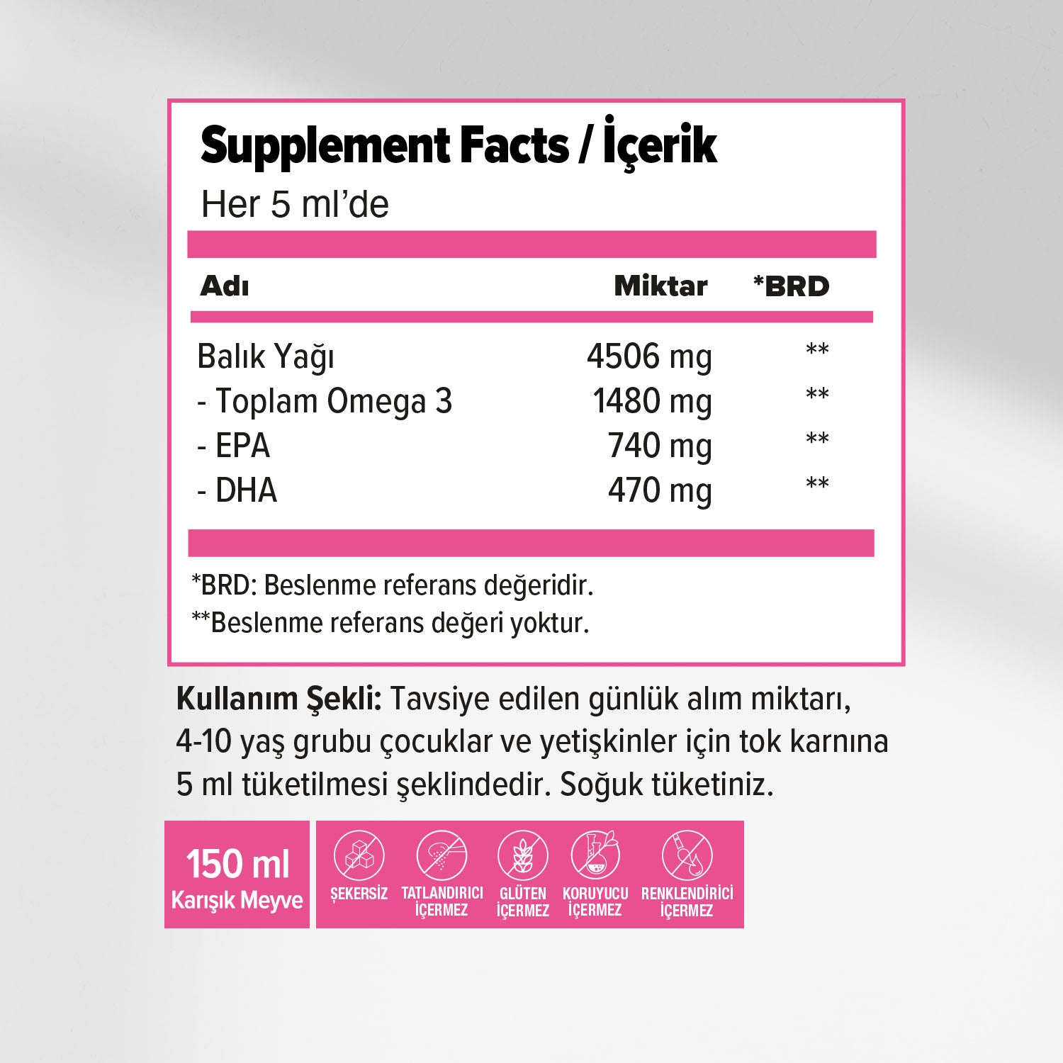 OCEAN BALIK YAGI SURUP KARISIK MEYVE 150 ml şişe