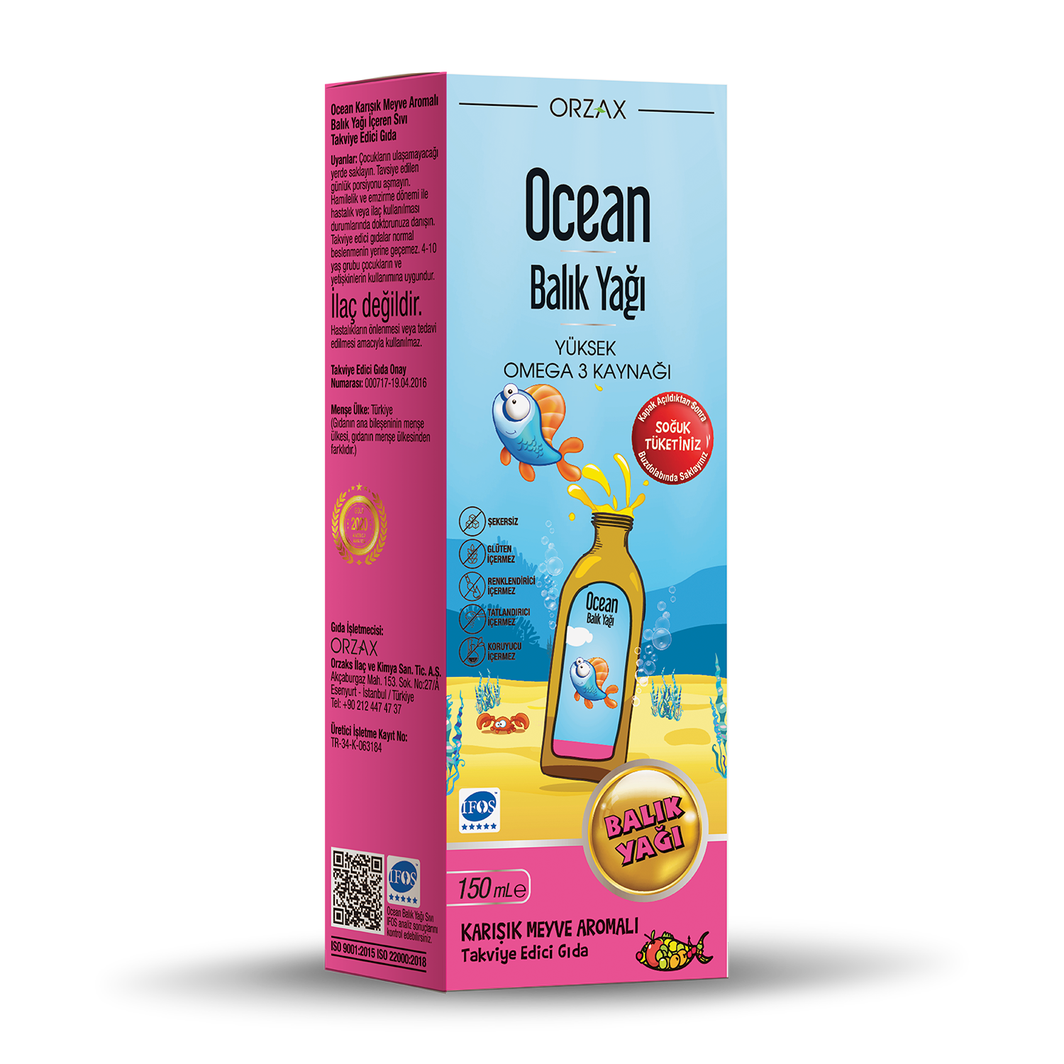 OCEAN BALIK YAGI SURUP KARISIK MEYVE 150 ml şişe