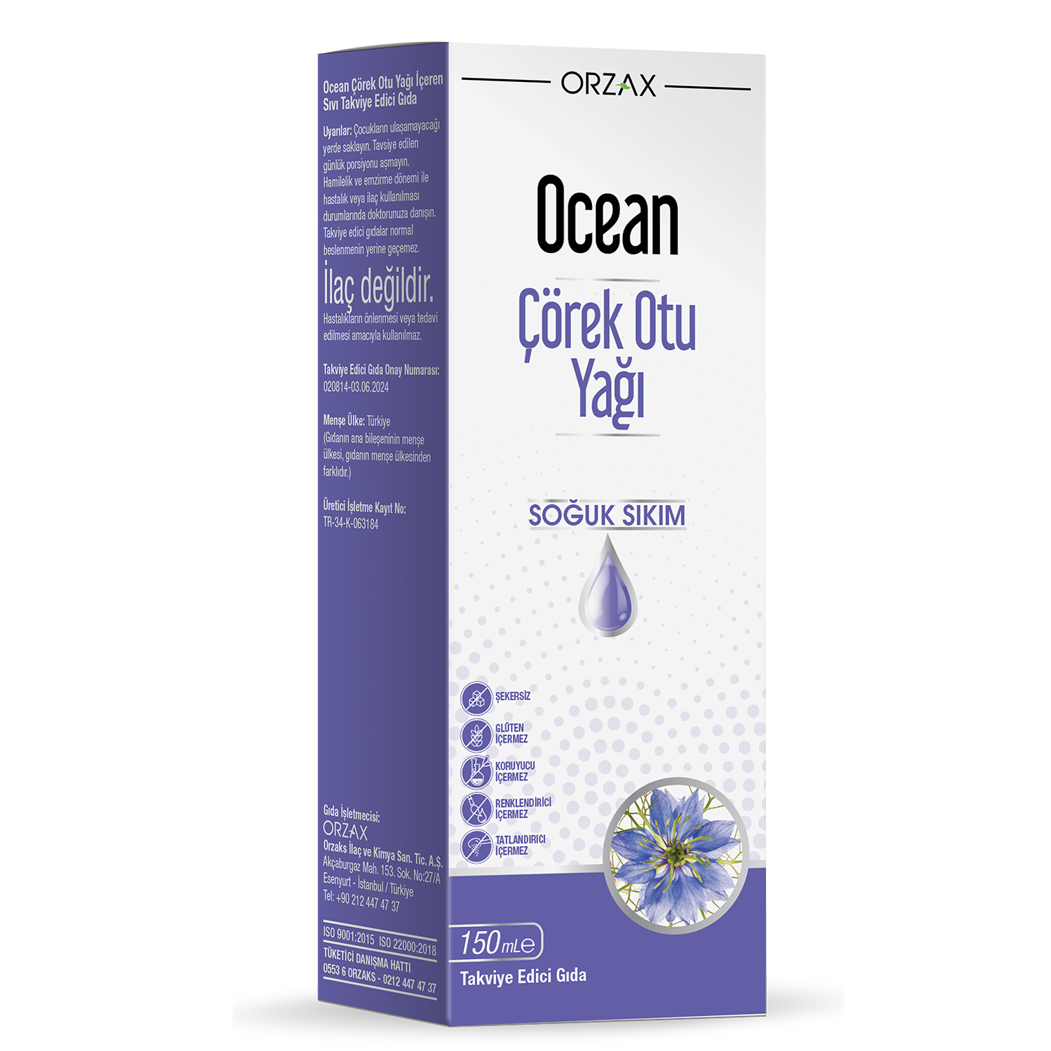 OCEAN ÇÖREK OTU YAĞI LİKİT