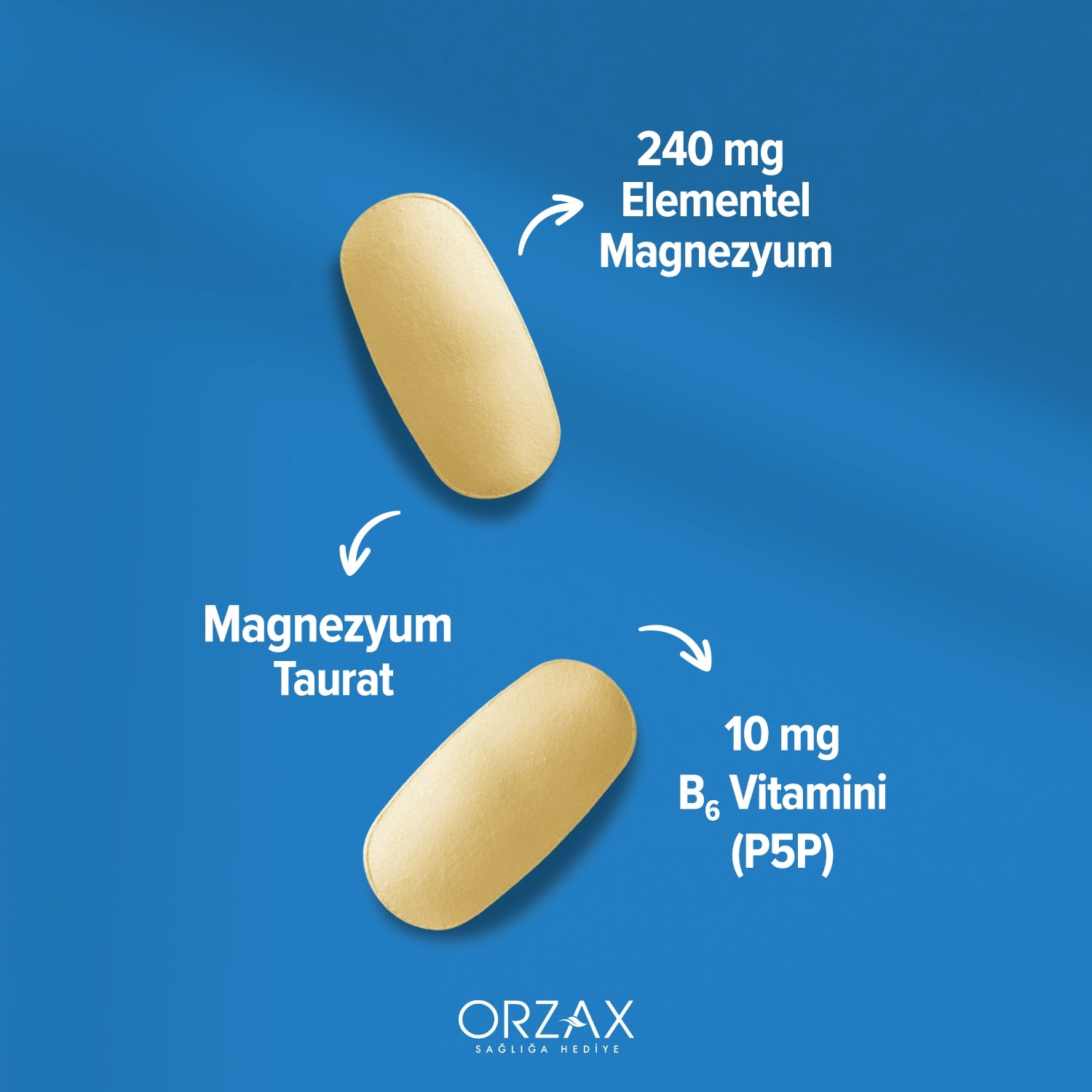 Ocean Extramag Magnezyum Taurat + P5P Takviye Edici Gida Tablet 60 Tablet