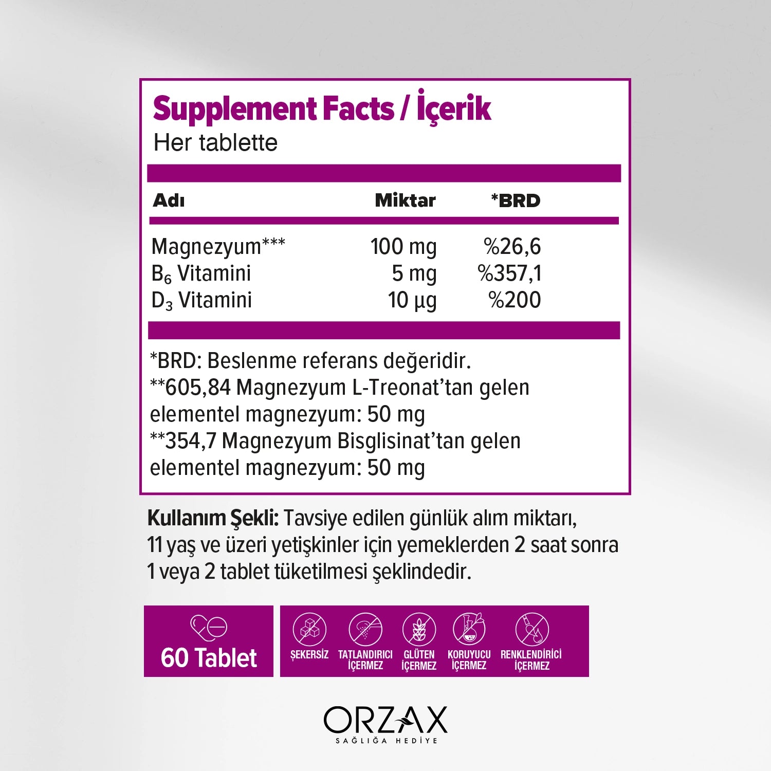 OCEAN EXTRAMAG THREOG TABLET 200 mg 60 tablet