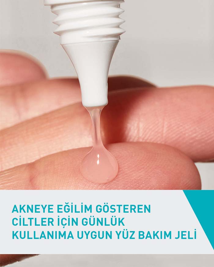 Akneye Eğilim Gösteren Ciltler için Yüz Bakım Jeli