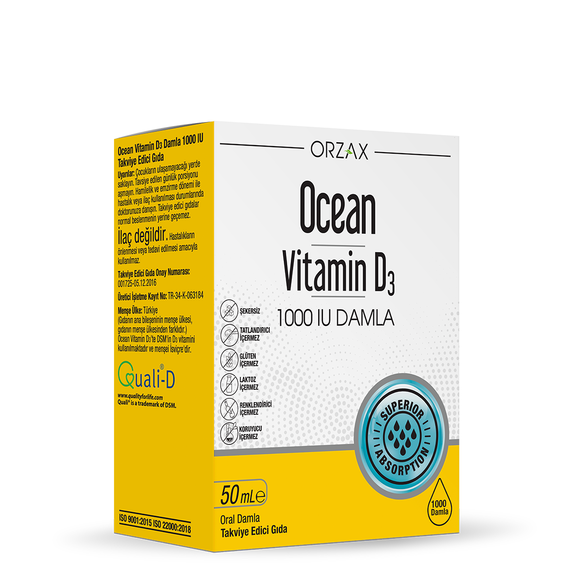 OCEAN VITAMIN D3 1000 IU Drop