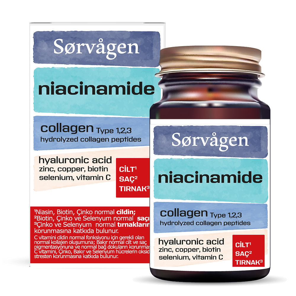 Sorvagen Niacinamide Collagen / Kolajen Hyaluronic Acid Tablet