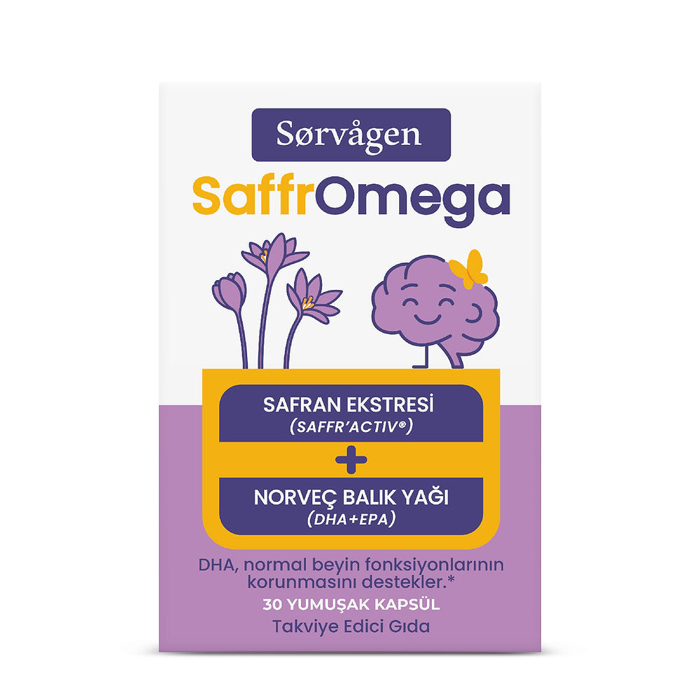 Sorvagen SaffrOmega ( Safran ve Omega3) -30 Yumuşak Kapsül