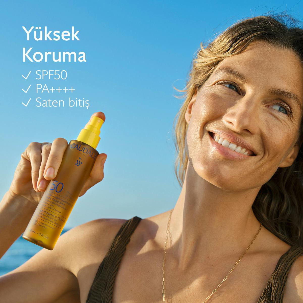 Yüksek Koruma Sağlayan Güneş Yağı SPF50
