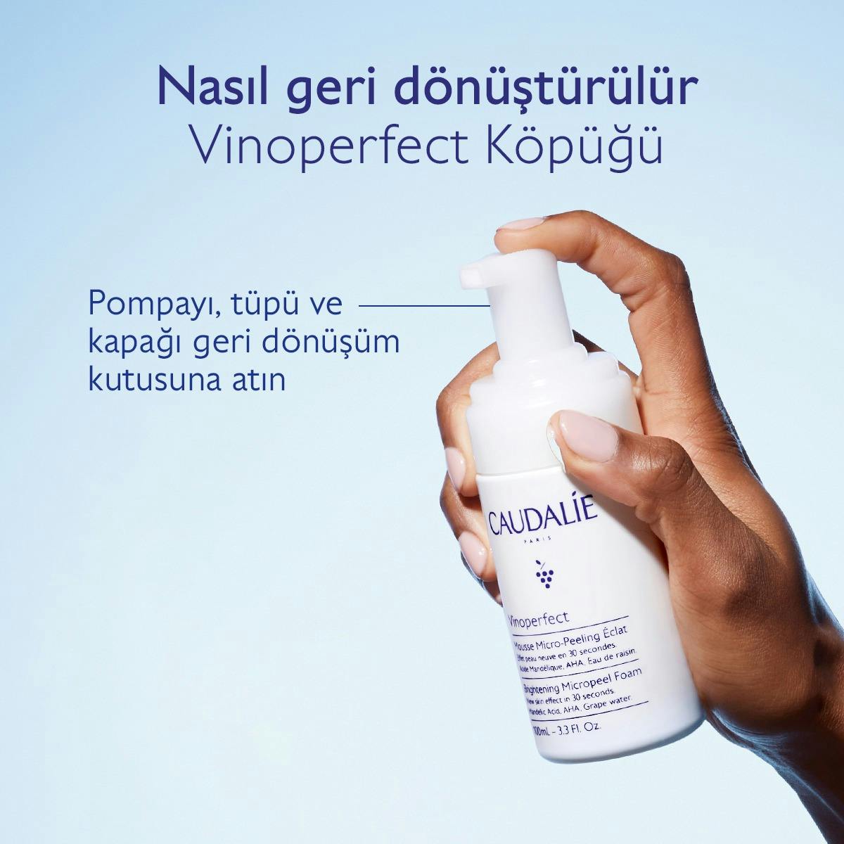 Vinoperfect Işıltı Verici Mikro Peeling Temizleme Köpüğü