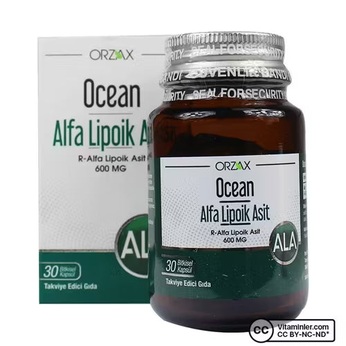Ocean Alfa Lipoik Asit Iceren Takviye Edici Gida 200 Mg 30 Kapsul