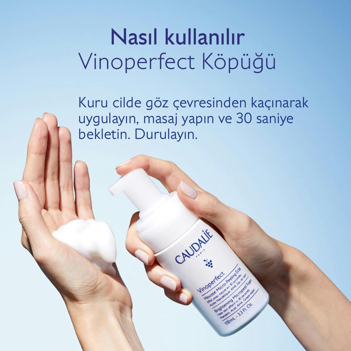 Vinoperfect Işıltı Verici Mikro Peeling Temizleme Köpüğü