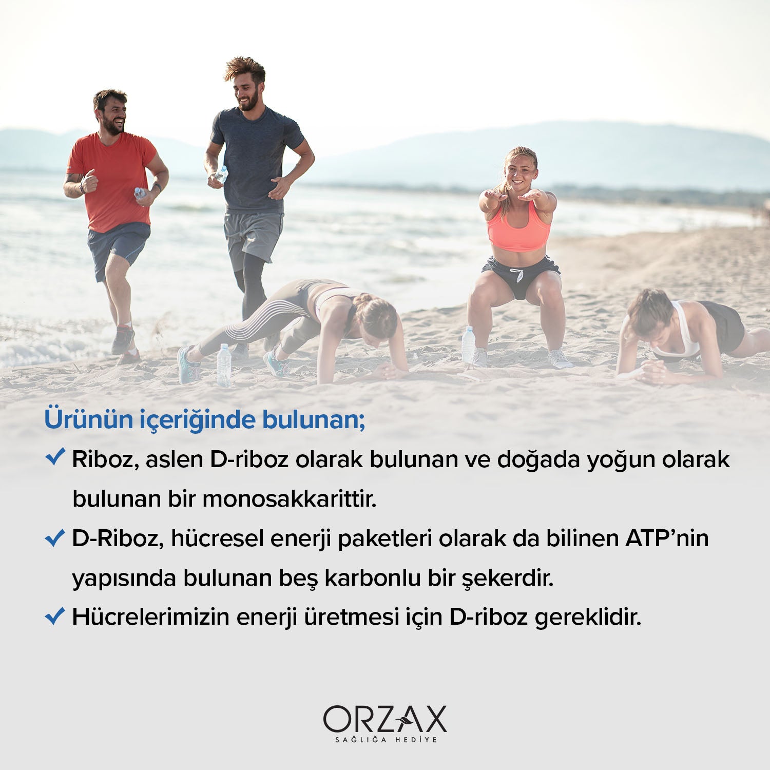 Ocean D-Riboz Iceren Takviye Edici Gida 5000 Mg 30 Sase