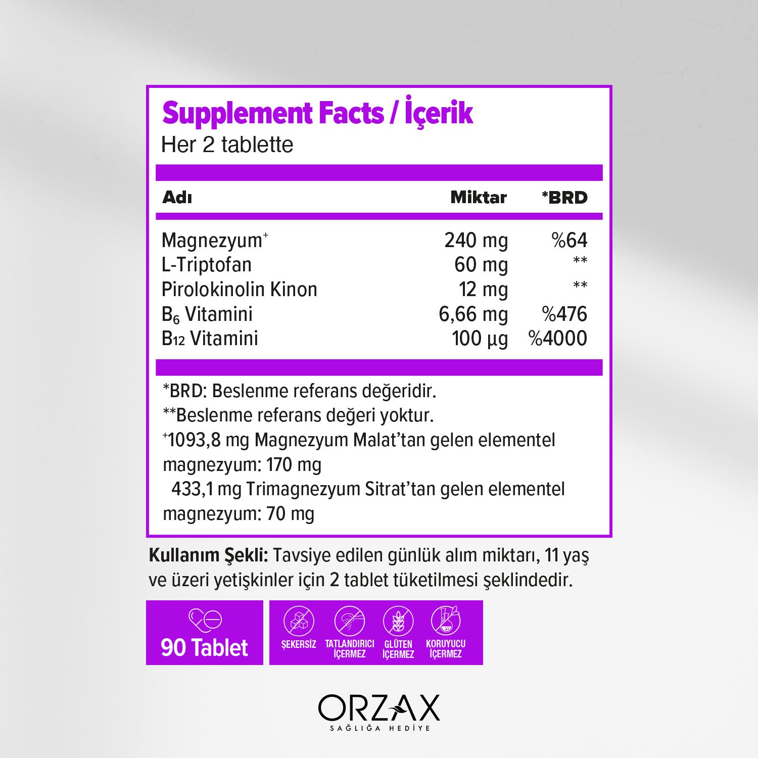 Ocean Extramag Fibra Takviye Edici Gida 60 Tablet