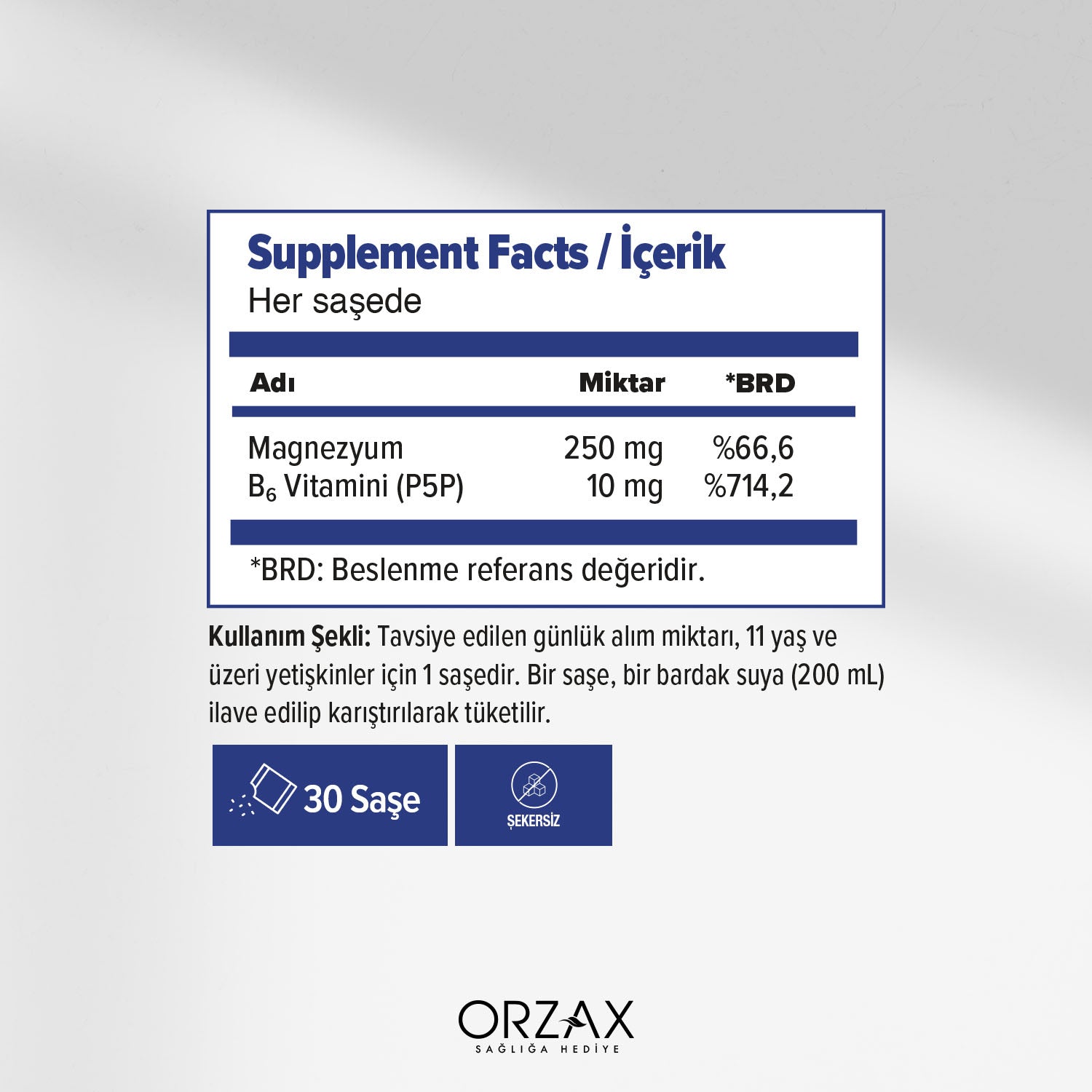 Ocean Extramag Magnezyum Sitrat Iceren Efervesan Sase Takviye Edici Gida 250 Mg 30 Sase