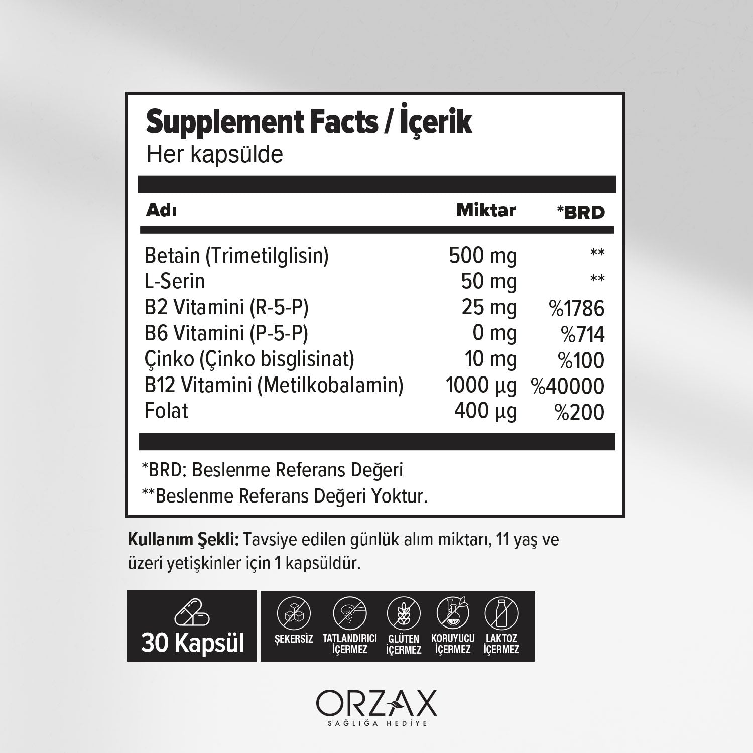 OCEAN METHYL BALANCE KAPSUL 30 kapsül