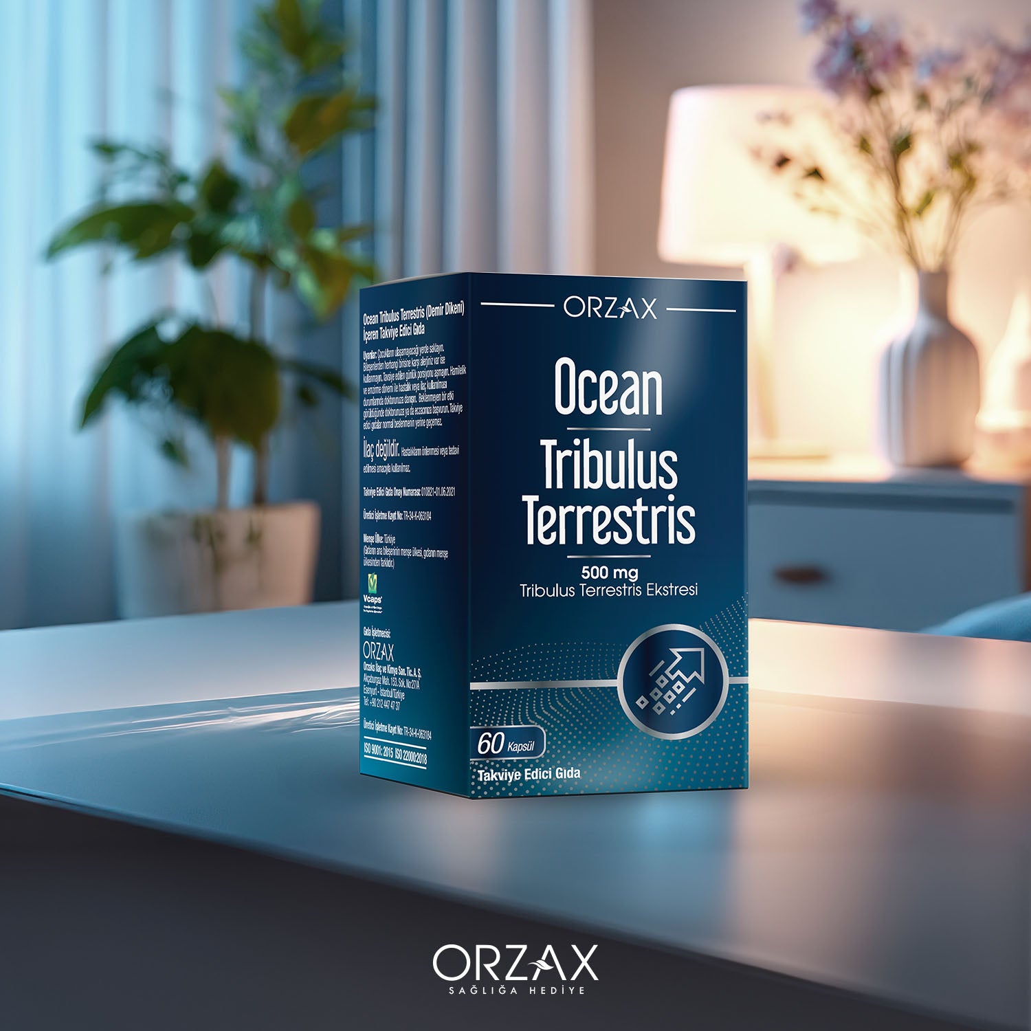 Ocean Tribulus Terrestris Ekstresi Iceren Takviye Edici Gida 60 Kapsul