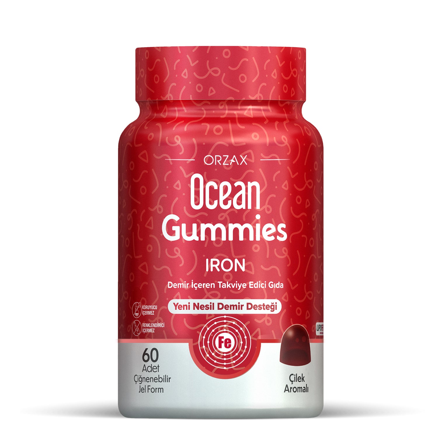 OCEAN GUMMIES IRON (60 Çiğnenebilir Jel Form)