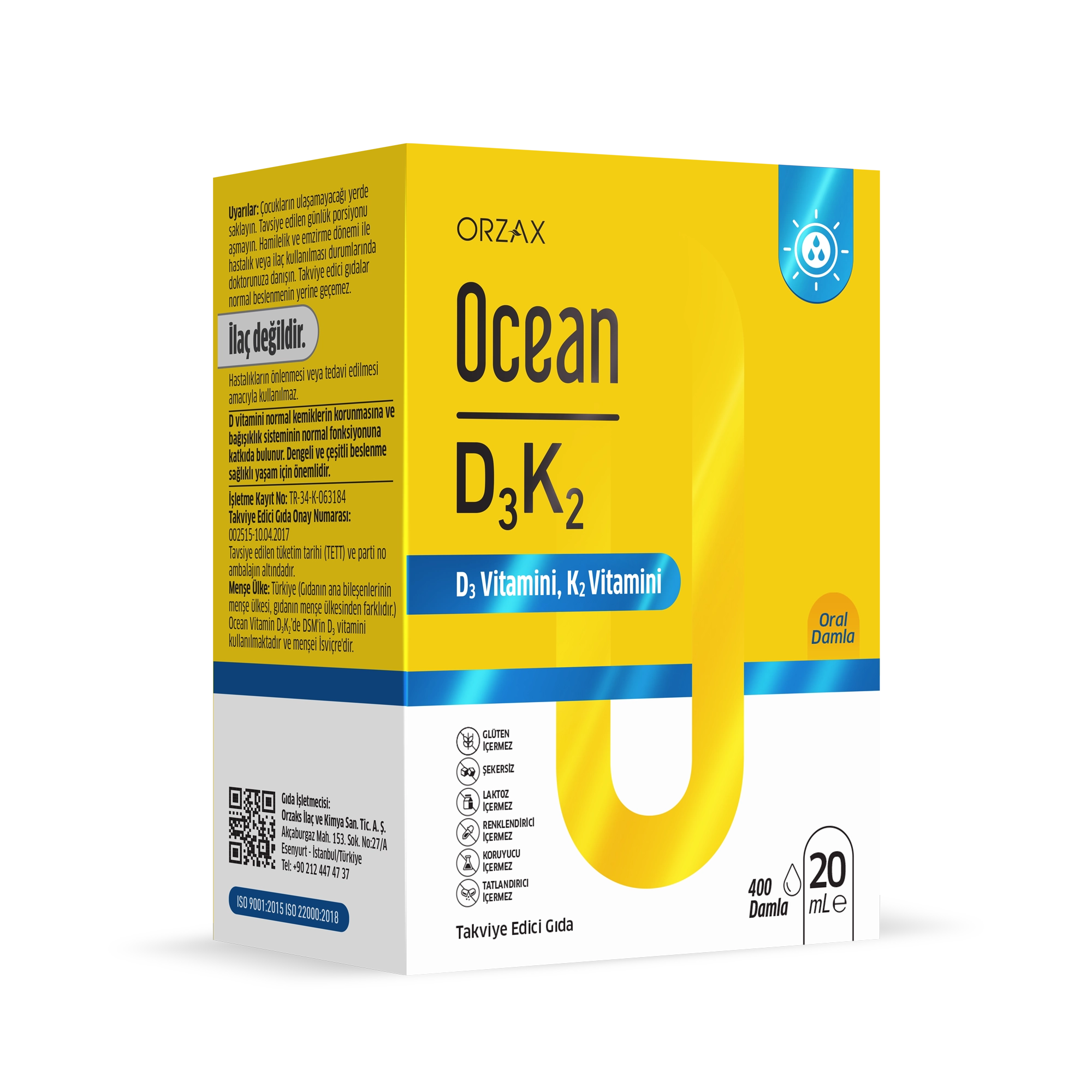 OCEAN VİTAMİN D3K2 Damla