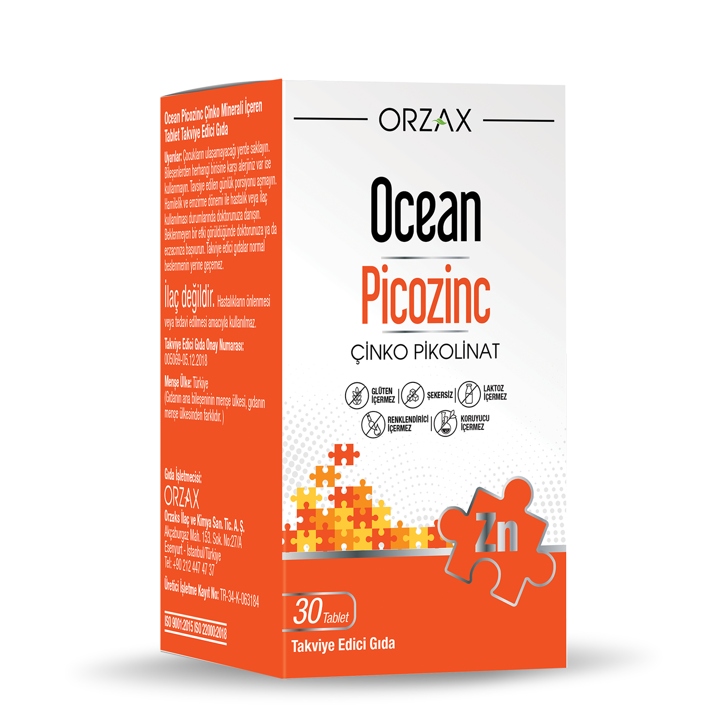Ocean Picozinc Cinko Pikolinat Iceren Muz Aromali Takviye Edici Gida 150 Ml Sise
