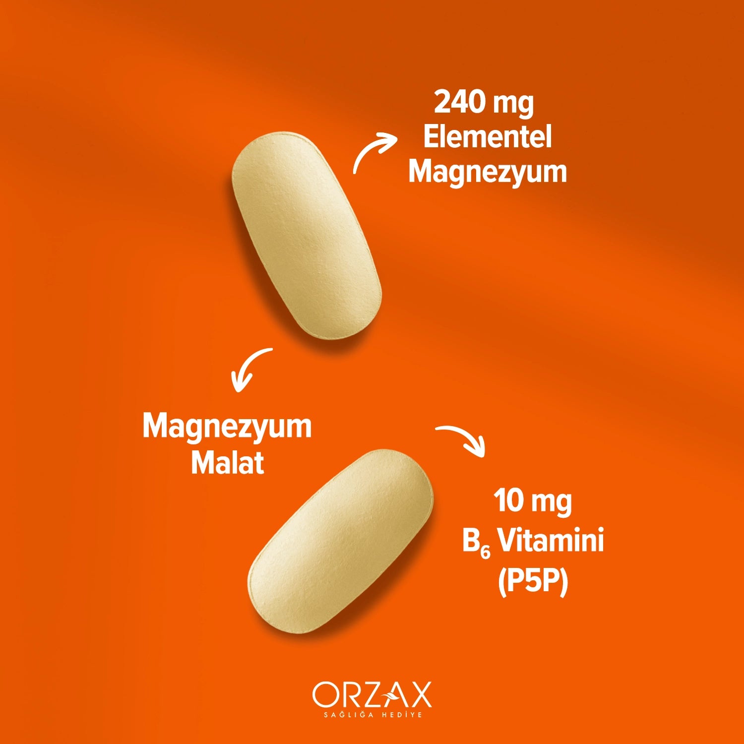 Ocean Extramag Magnezyum Malat + P5P Takviye Edici Gida Tablet 60 Tablet