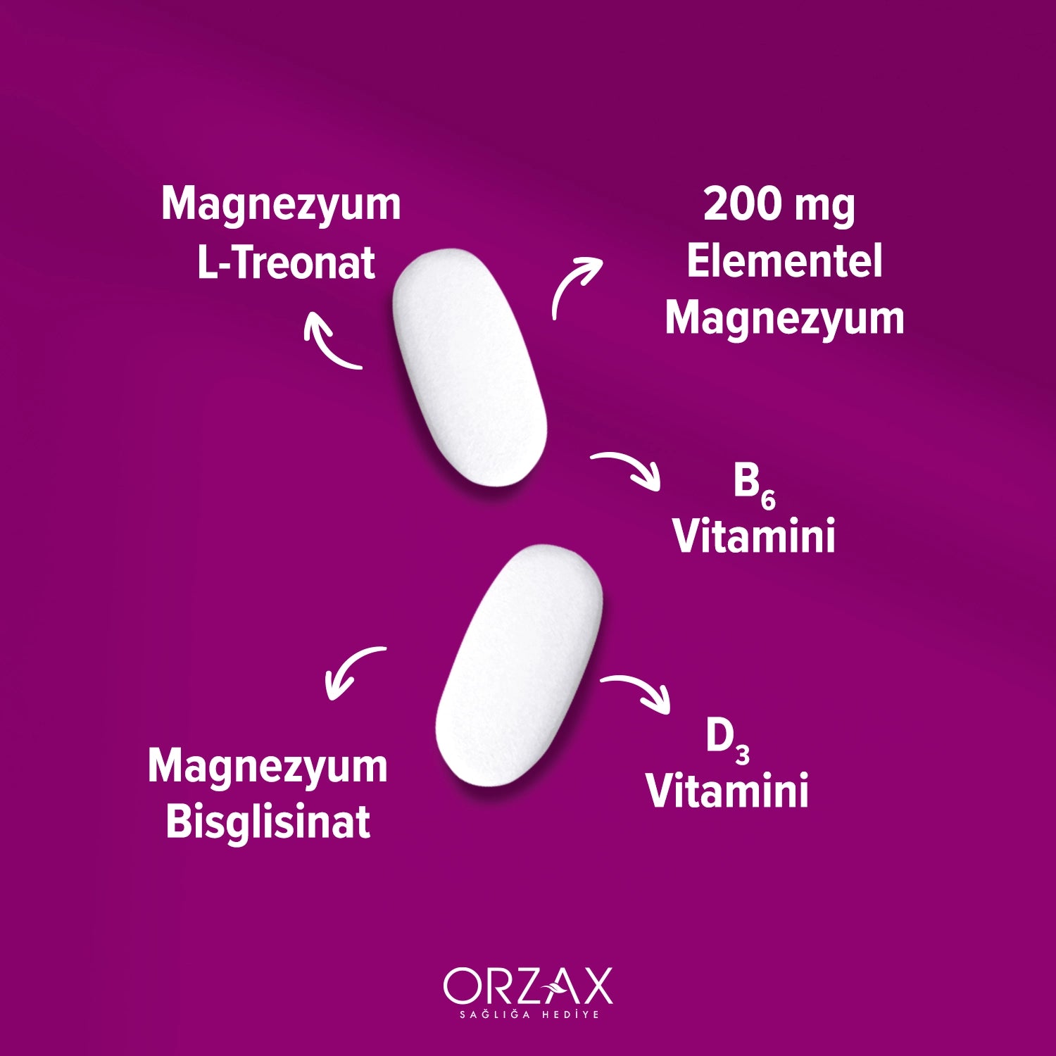 OCEAN EXTRAMAG THREOG TABLET 200 mg 60 tablet