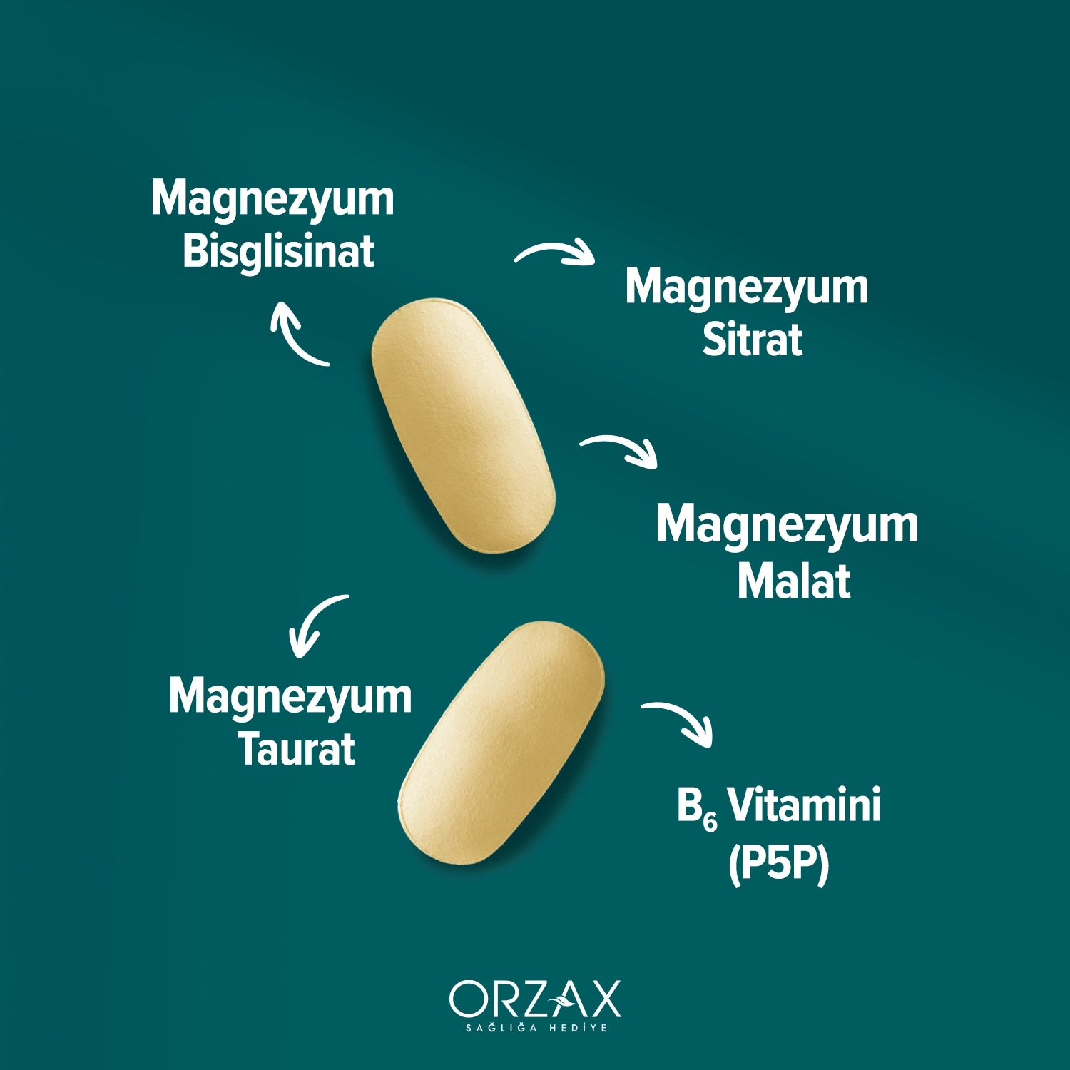 Ocean Magnezyum Complex Takviye Edici Gida Tablet 60 Tablet