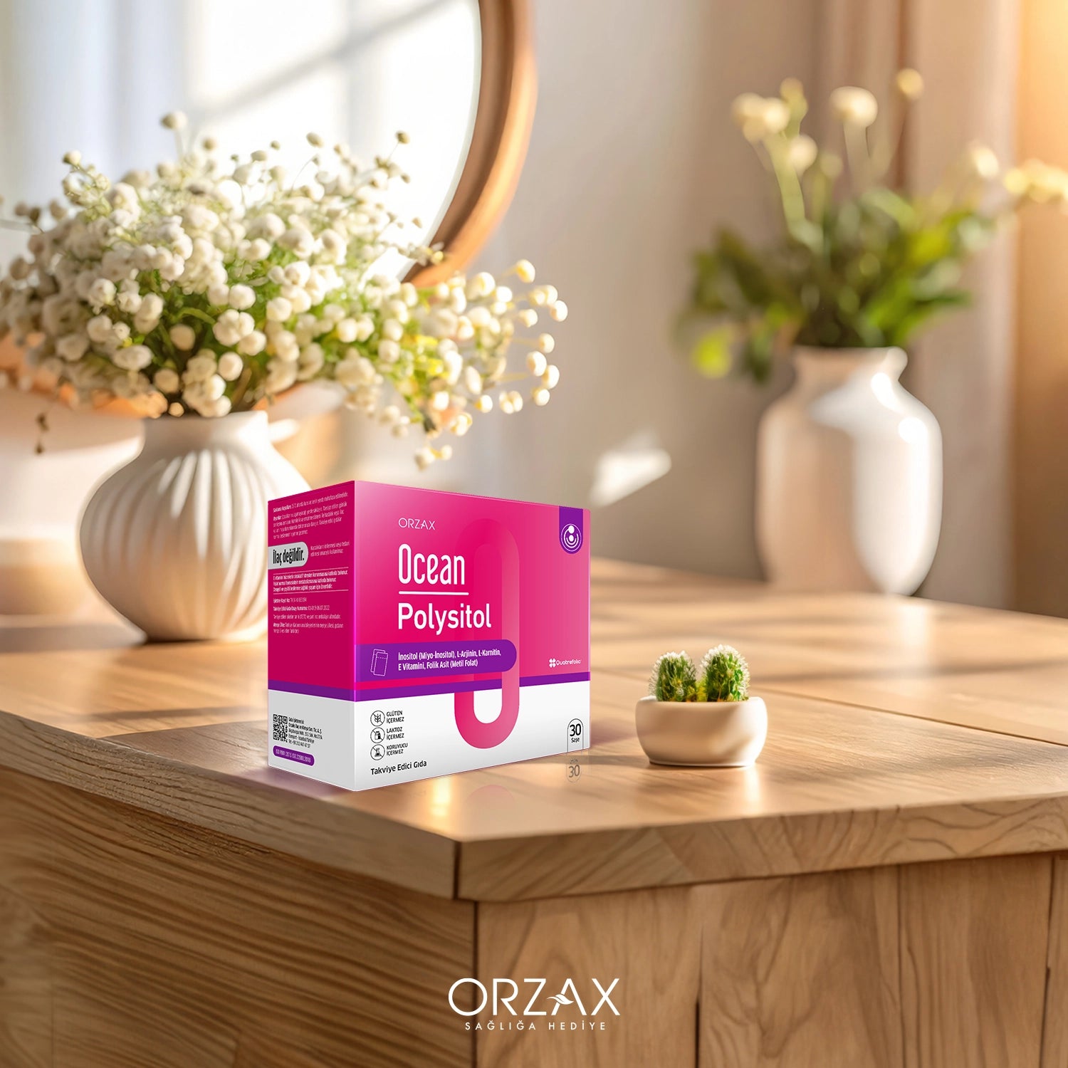 Ocean Polysitol Inositol Takviye Edici Gida 400 Mcg 30 Sase