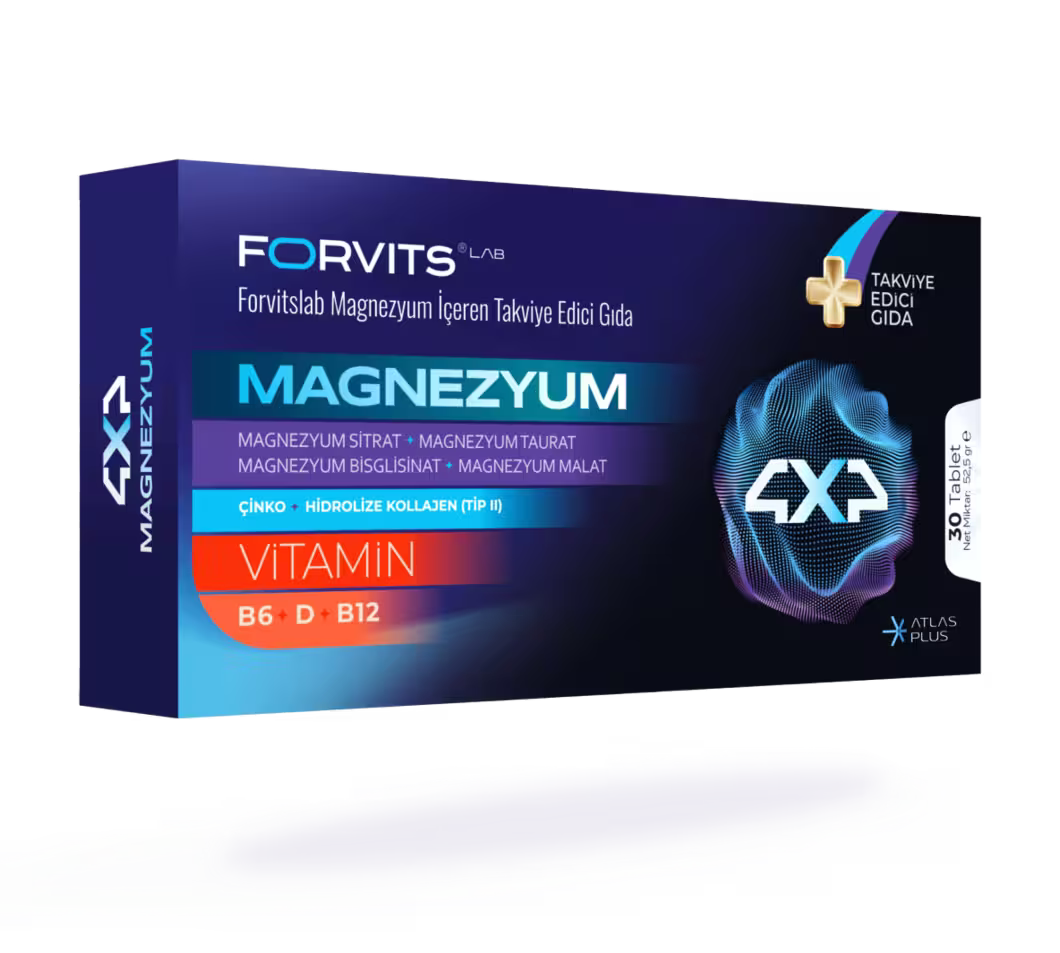 FORVITS LAB MAGNEZYUM ICEREN TAKVIYE EDICI GIDA TABLET 60 tablet
