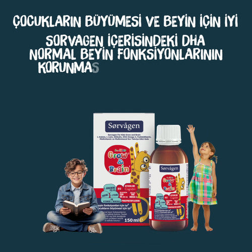 Sorvagen Grow&amp;Braın For Kıds Sıvı 150 ML