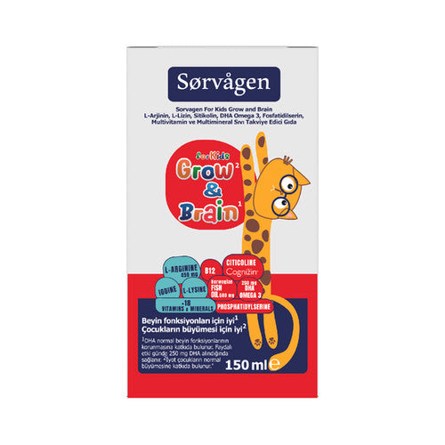 Sorvagen Grow&amp;Braın For Kıds Sıvı 150 ML