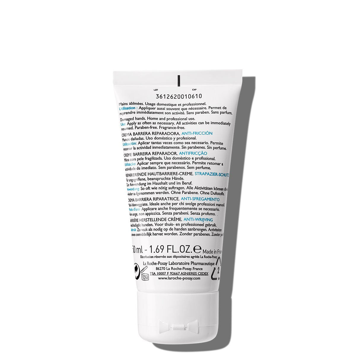 La Roche Posay ProductPage Damaged Cicaplast Mains 50ml 3337872414145 Back