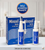 Minoxil Forte %5 Deri Spreyi (İkili Avantaj Paketi)