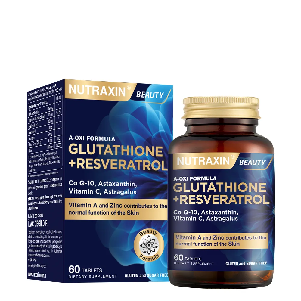 Nutraxin A-Oxi Formula (Glutathione+Resveratrol) Kapsül 60 Kapsül